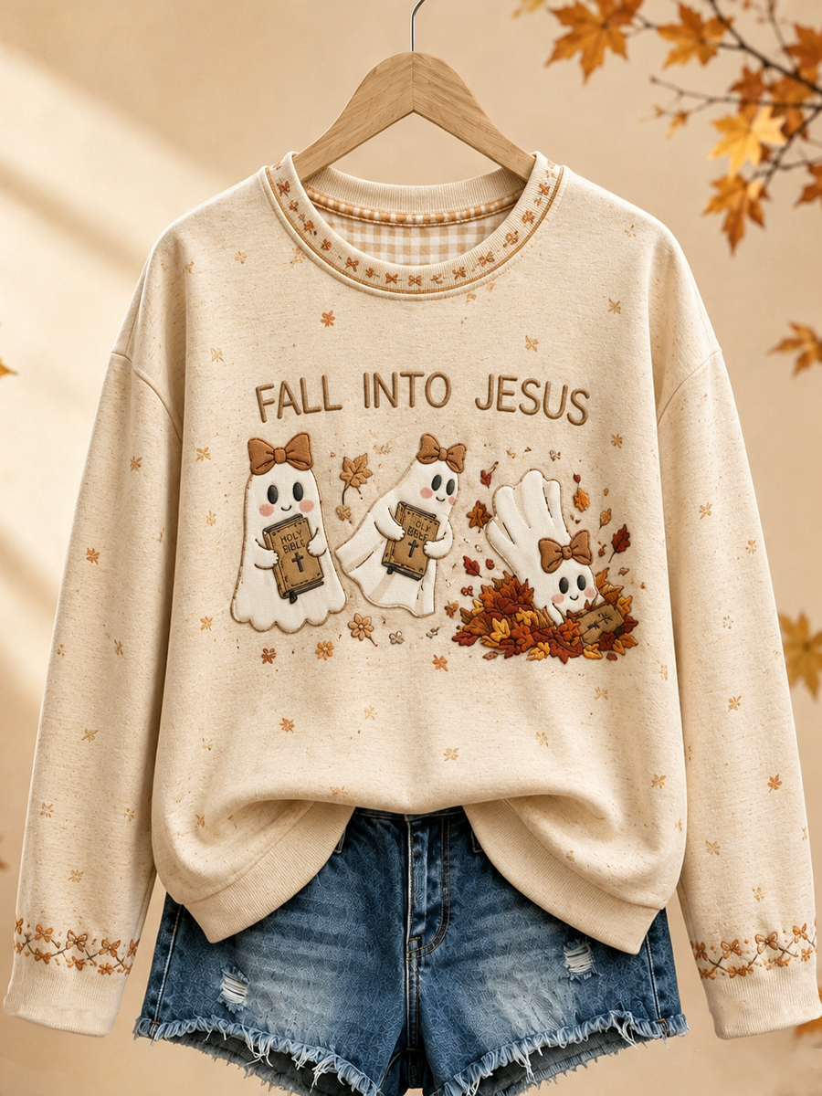 Women's Fall for Jesus Regular Sweatshirt