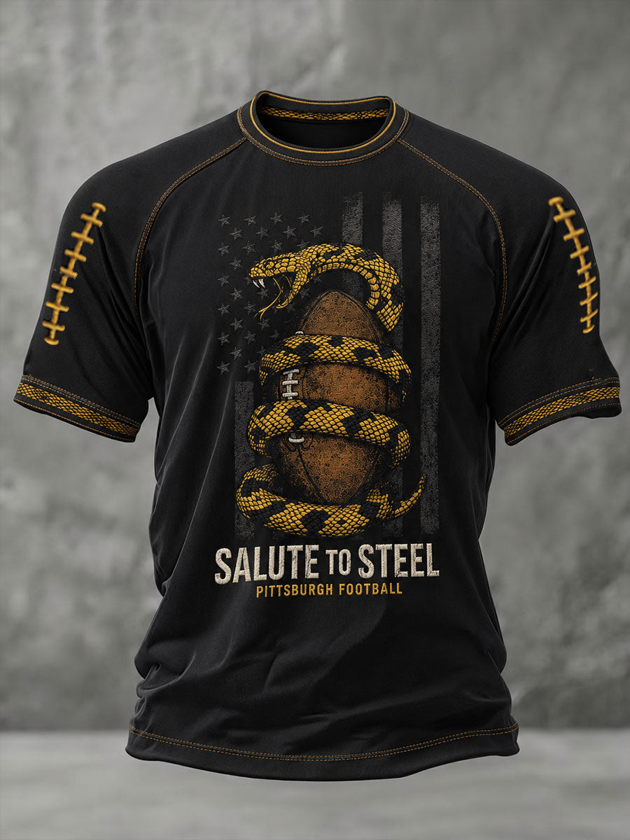 Men's Salute To Steel Short Sleeves T-shirt