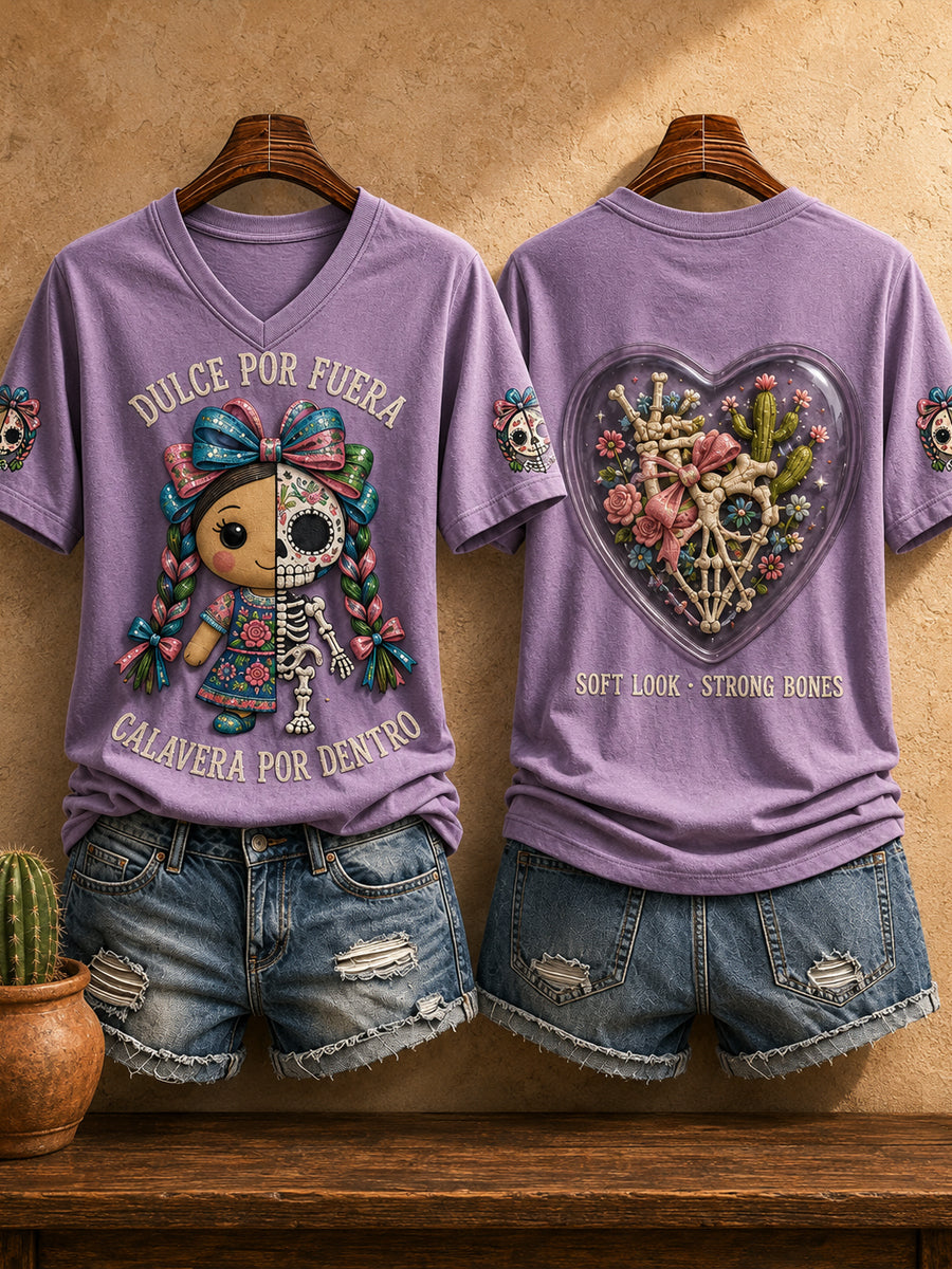 Women's Mexico Independence Day Art Printed T-shirt