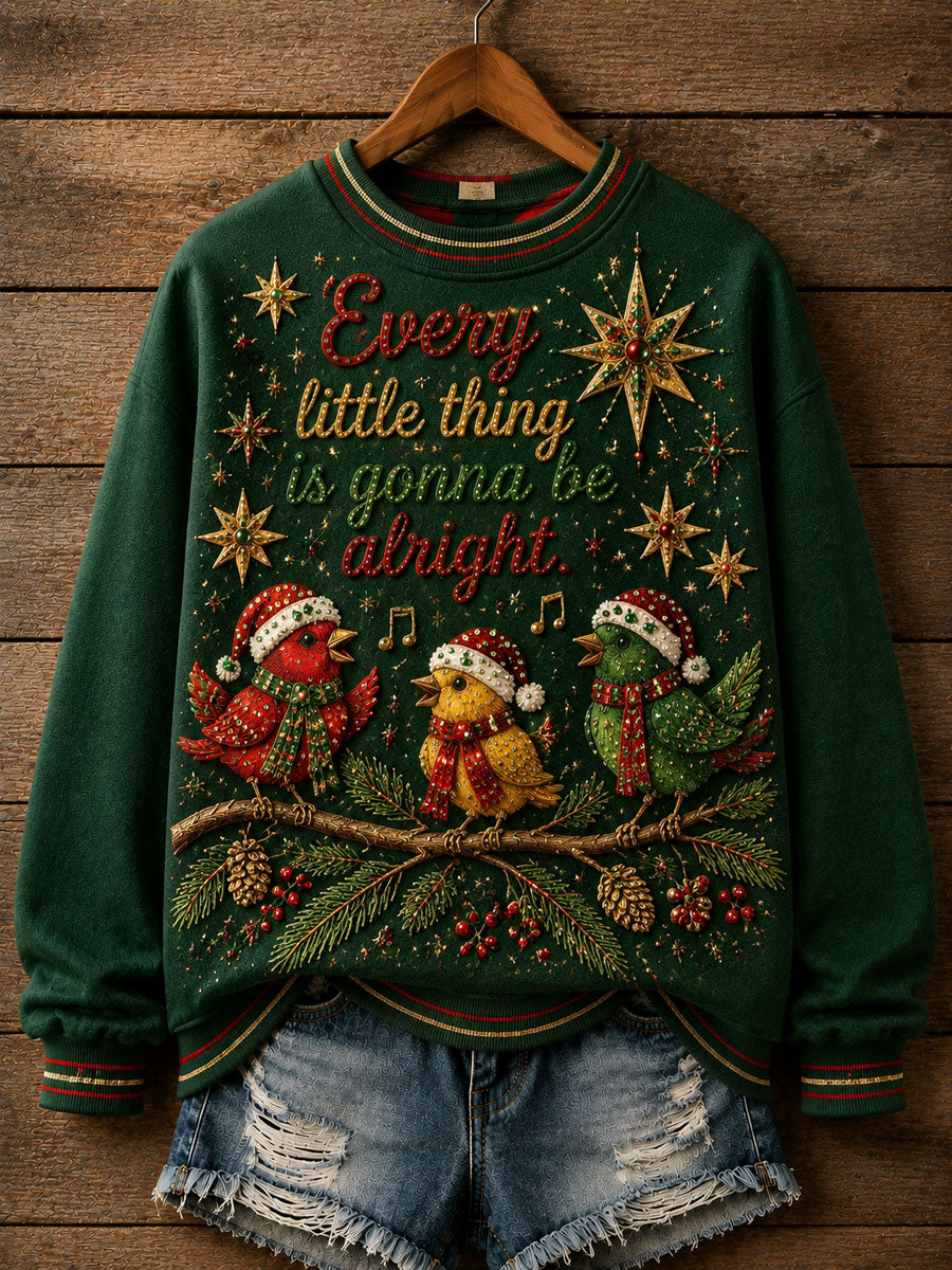 “Everything's Gonna Be Alright” Christmas Star Sweatshirt