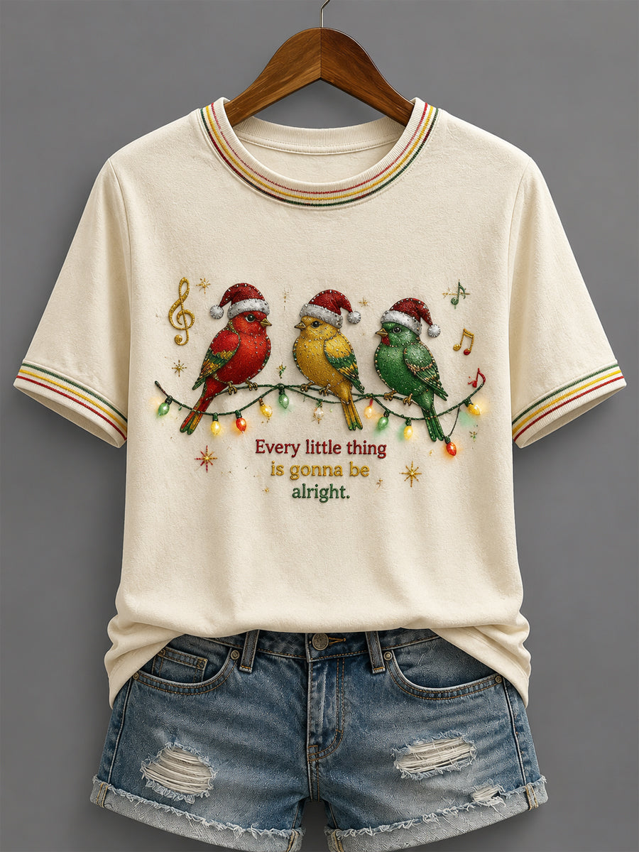 “Everything's Gonna Be Alright” Casual Christmas T-Shirt