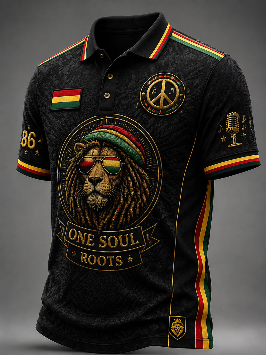 A Classic Polo Shirt for Retro Reggae Music Fans