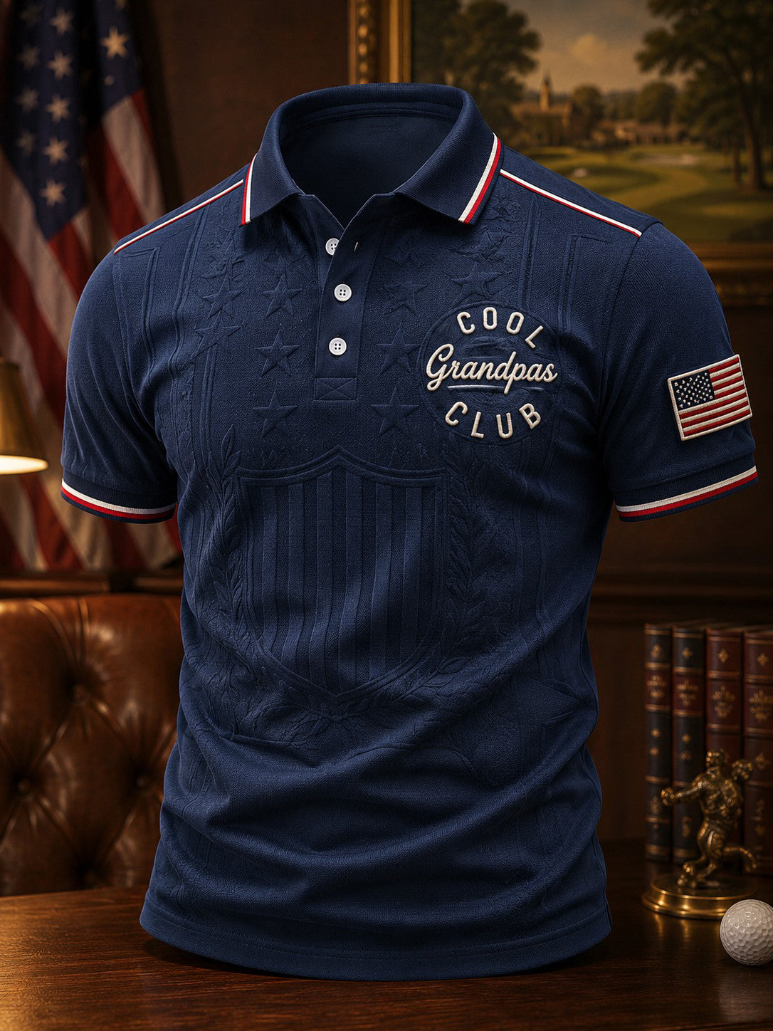 Men's Cool Grandpas Club Printed Shirt