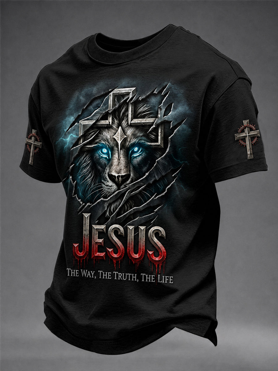 Men's Christian JESUS Short Sleeve T-shirt
