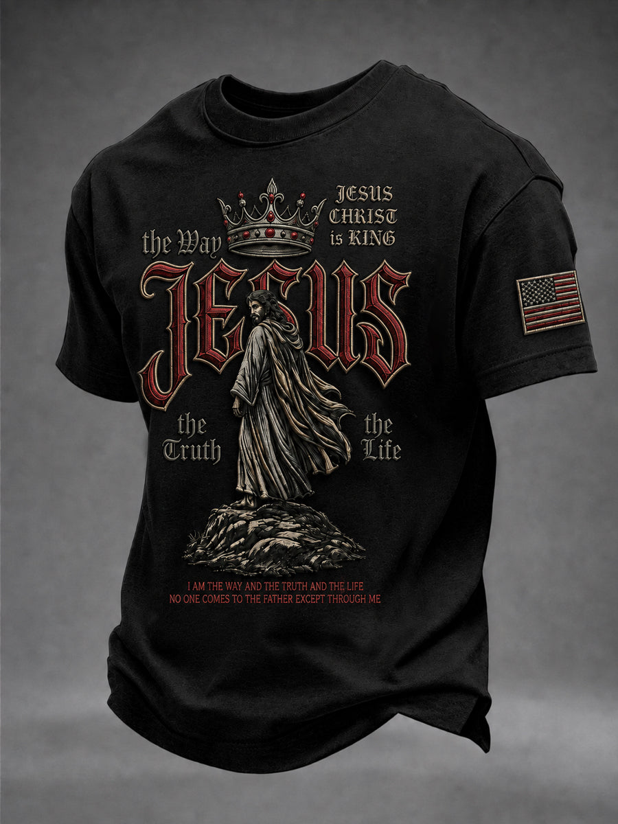 Men's Christian JESUS Short Sleeve T-shirt