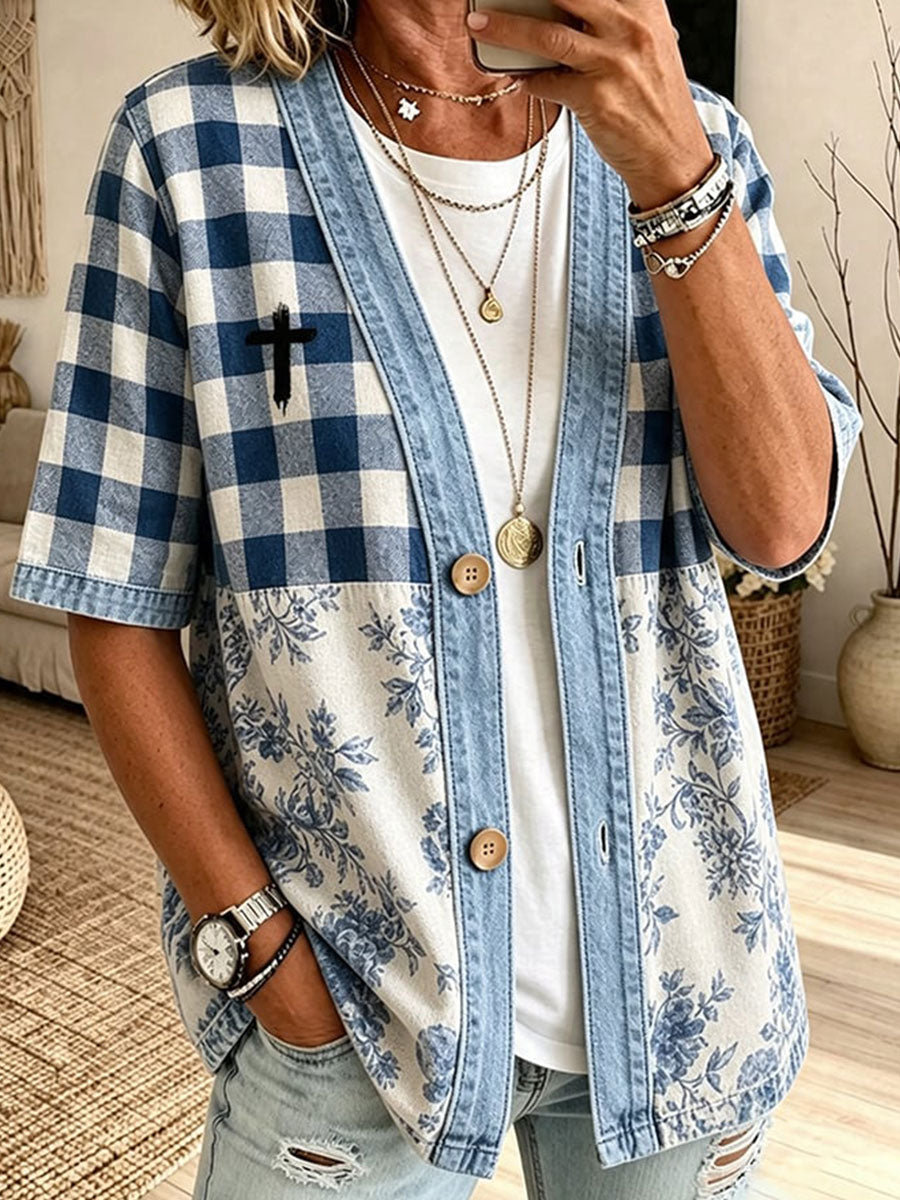 Women's Faith Themed Casual Cardigan