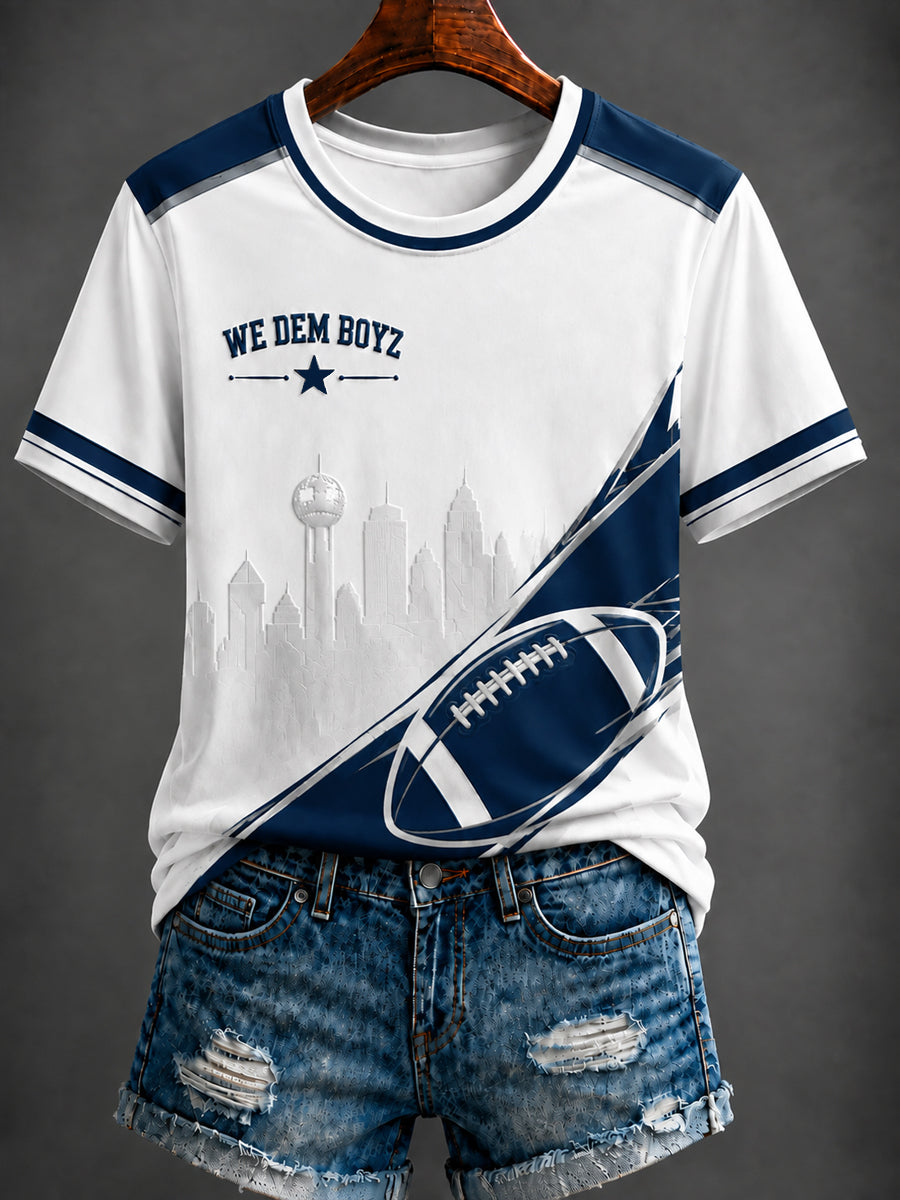 Women's Dallas Cowboys Football Printed T-shirt