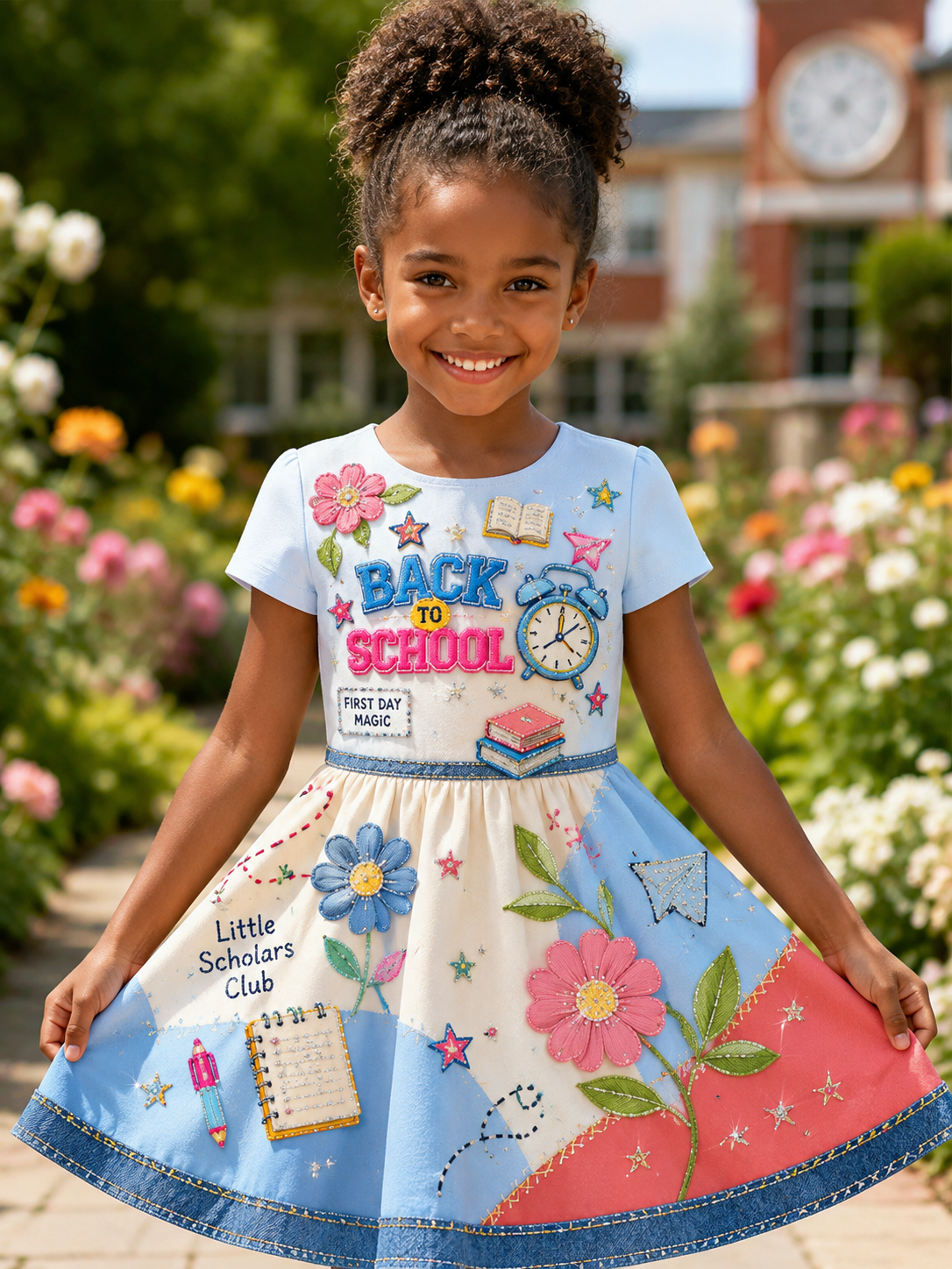 Back-To-School Season Art Casual Dress