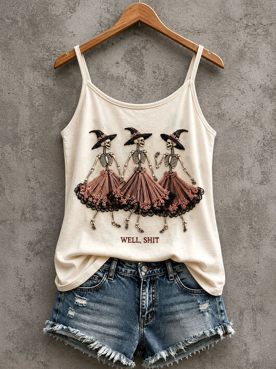 Women's Gothic Skull Tank Top