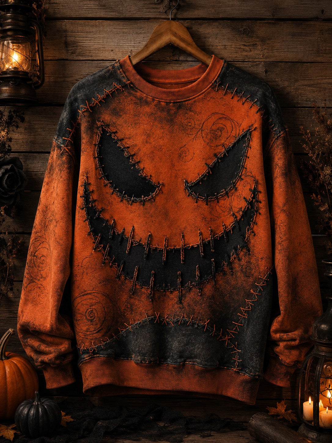 Women's Halloween Printed Sweatshirt