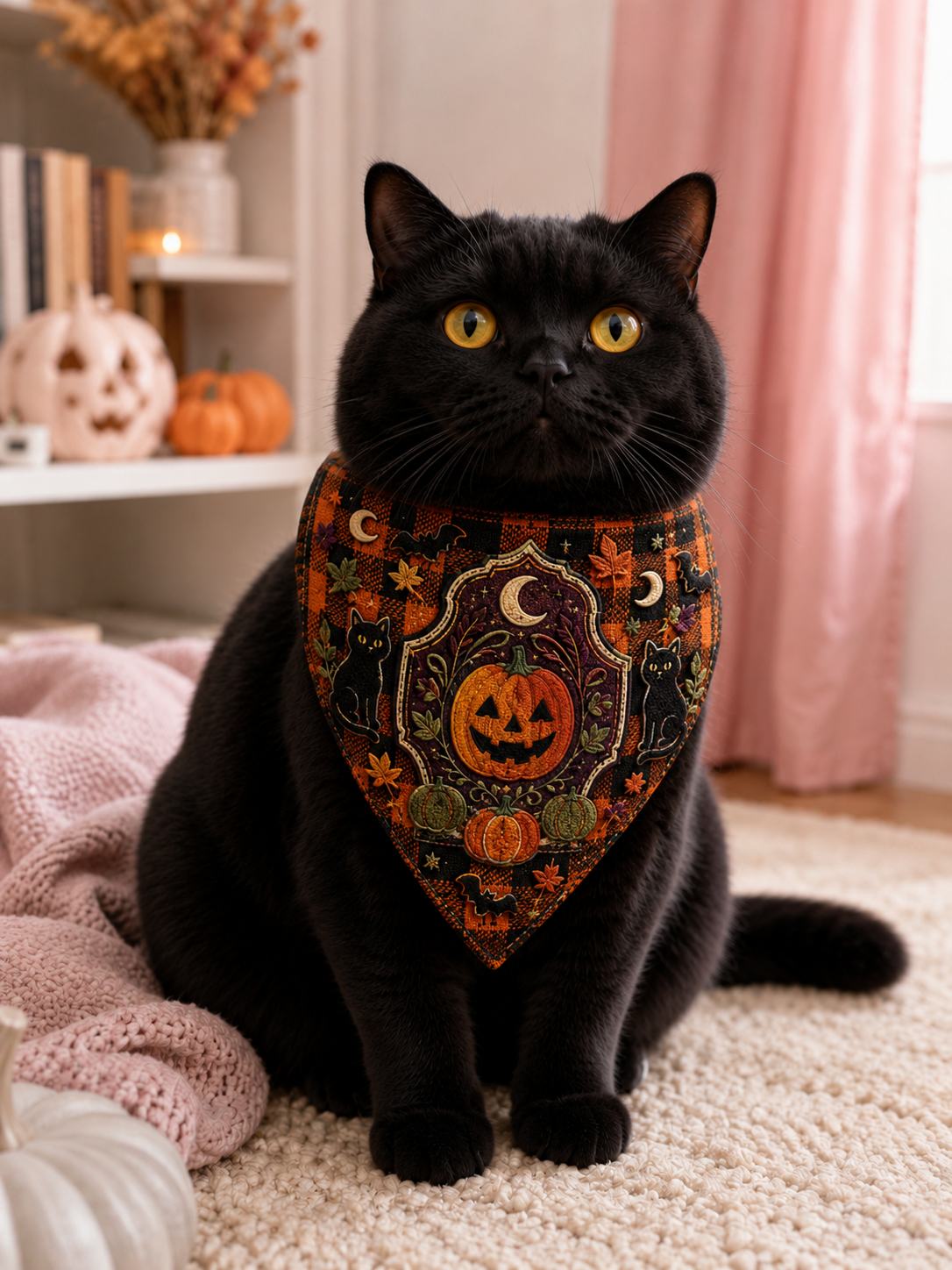 Pet Halloween Triangle Scarf