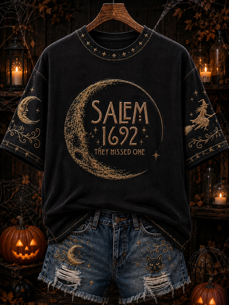 Women's “1692 they messed one” Printed T-shirt