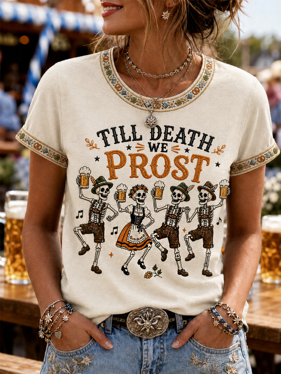 Women's Oktoberfest Prost! Print Casual Tee
