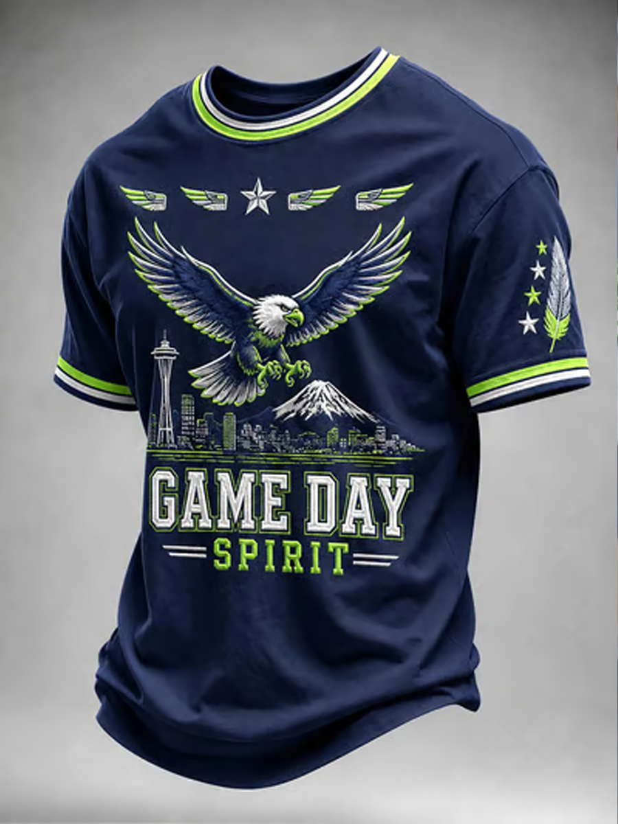 Men's Football Gameday Gift For Football Fans short sleeves t-shirt