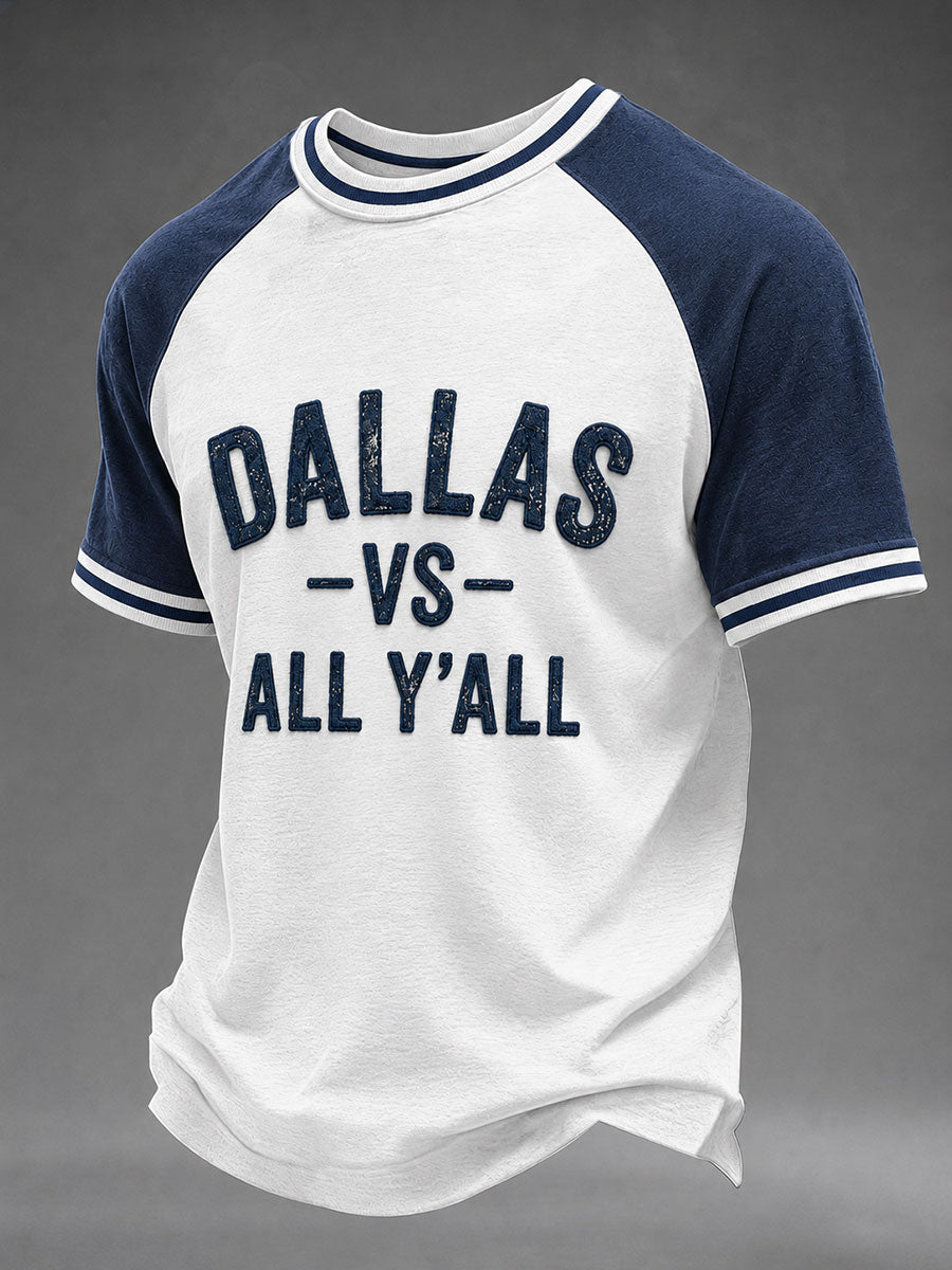 Men's Game Day Football Print Casual T-Shirt