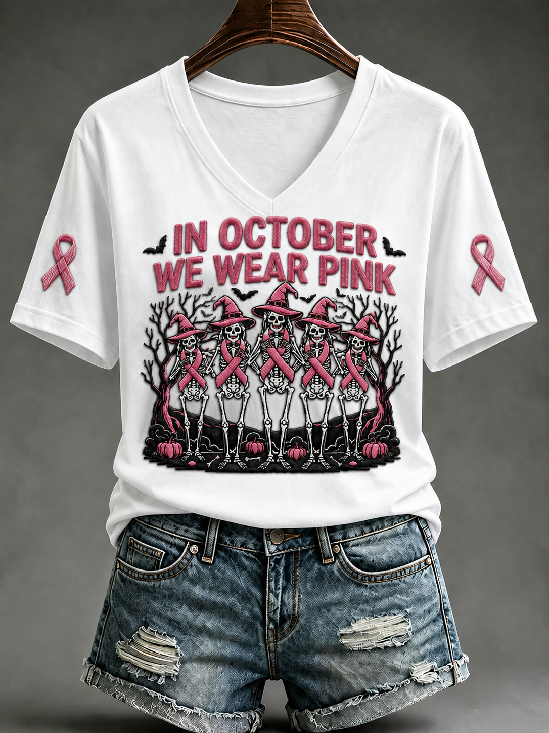 Women's In October We Wear Pink Short-sleeved T-shirt
