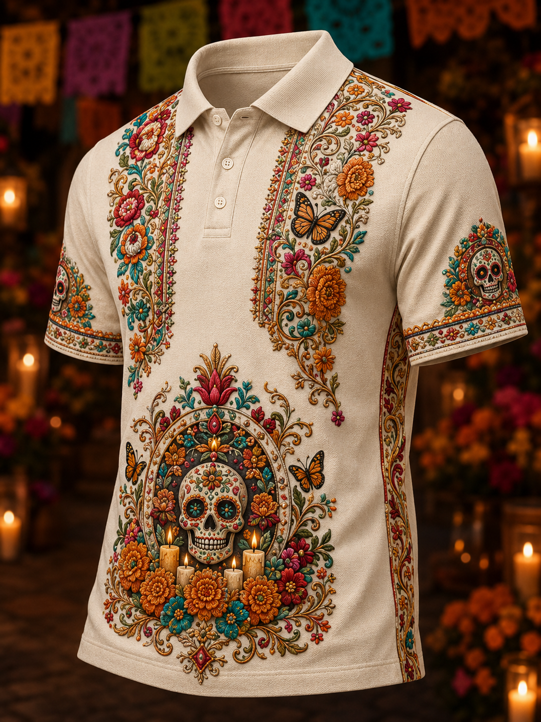 Men's Day Of The Dead Short Sleeve Shirt