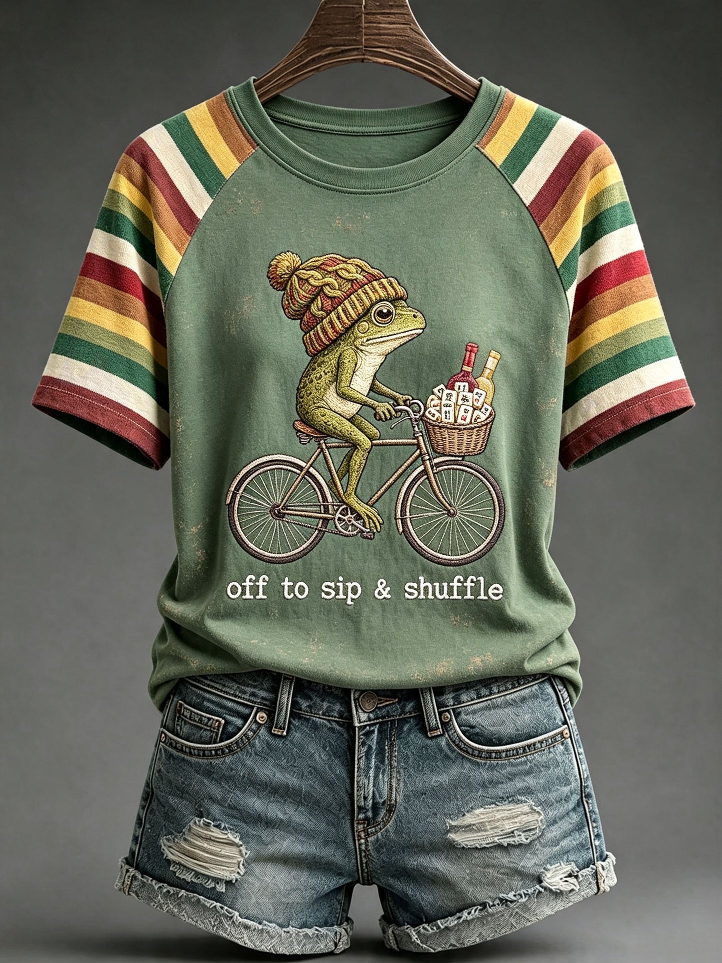 Women’s Autumn Frog Mahjong T-Shirts