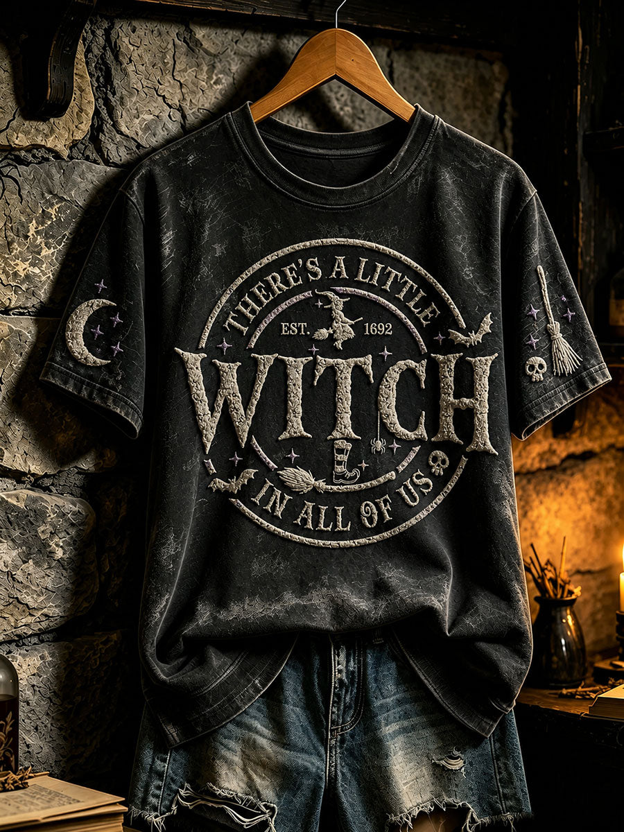 Women's There's A Little Witch In All Of Us Short-sleeved T-shirt