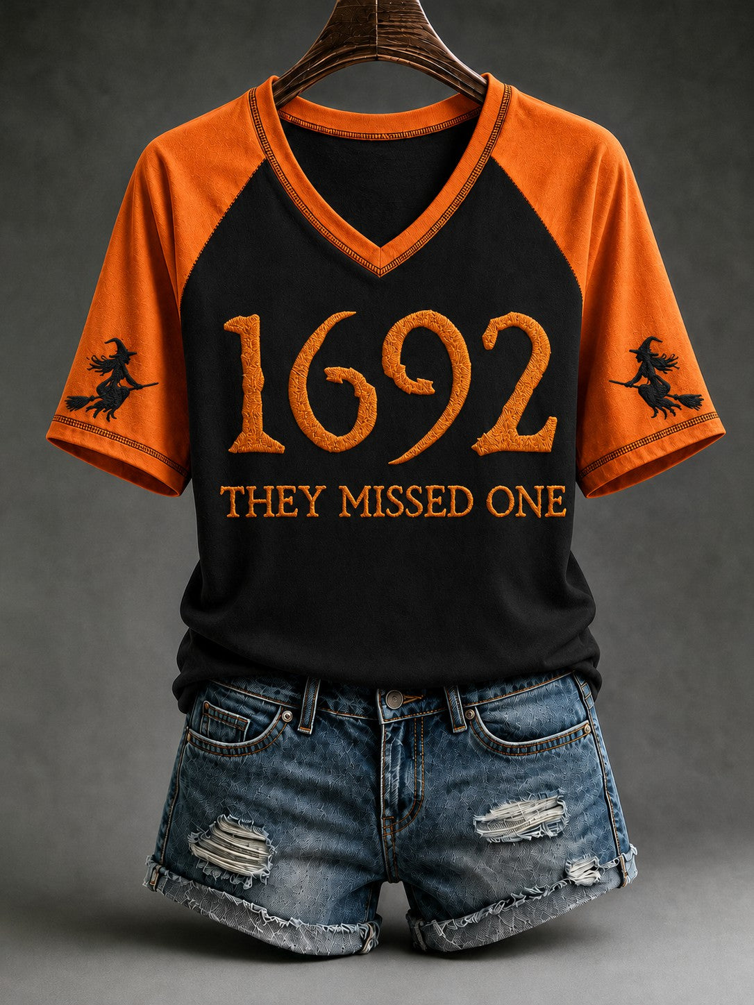 Women's 1692 They Missed One Printed V-neck T-shirt
