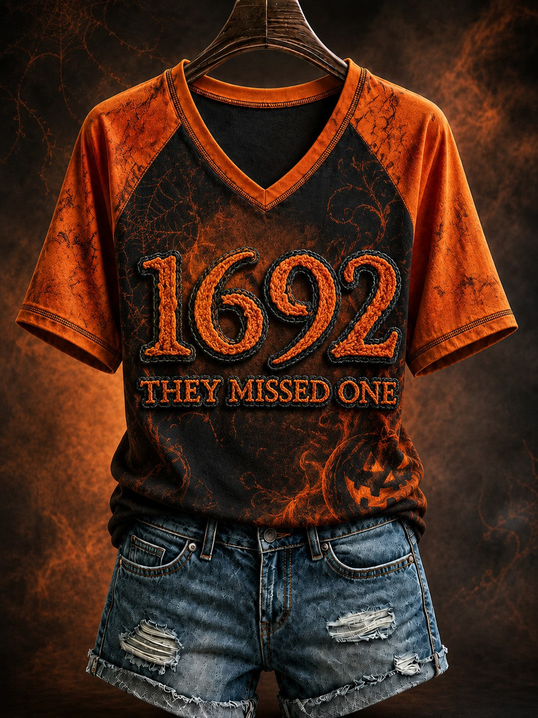 Women's 1692 They Missed One Printed V-neck T-shirt