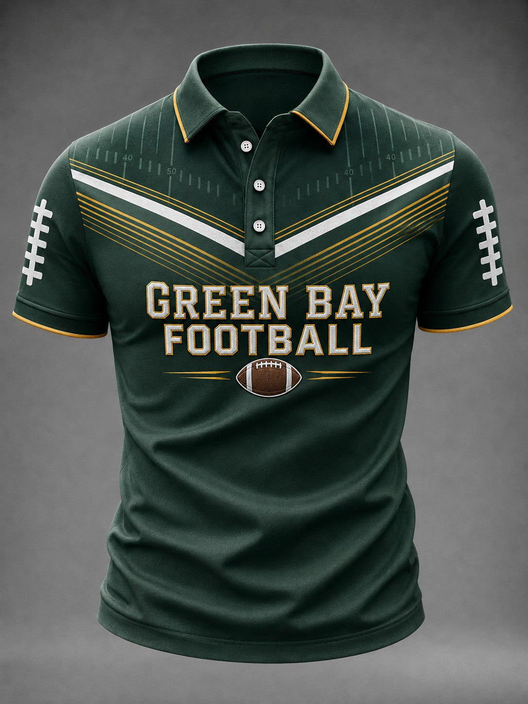 Men's Football Green Bay Printed Shirt