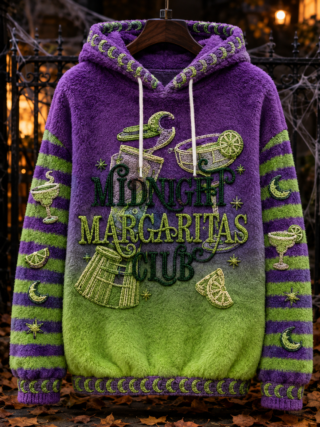 Women's Midnight Margaritas Practical Magic Inspired Flannel Hoodie