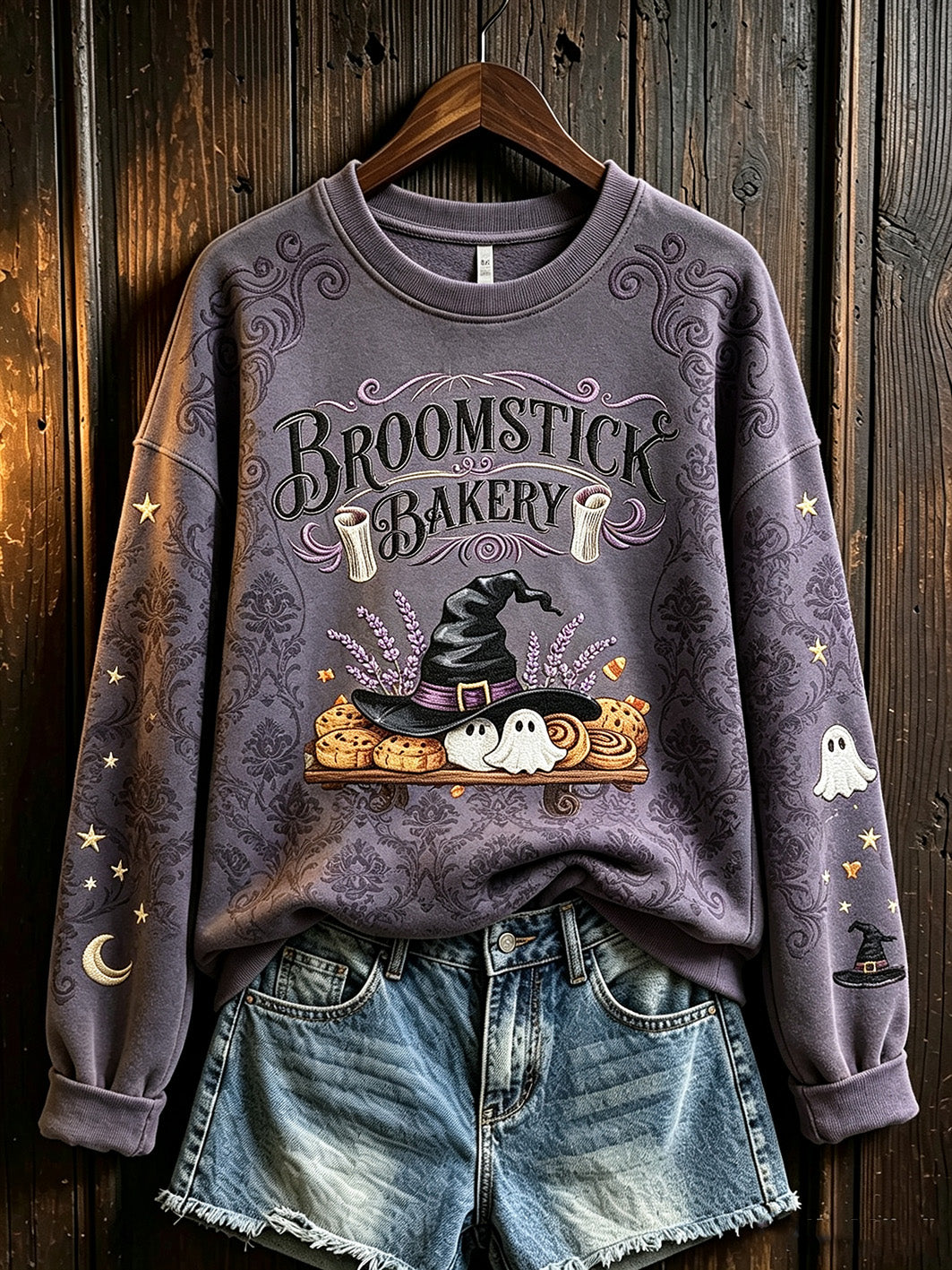 Women's Halloween Theme Pattern Printed Casual Sweatshirt
