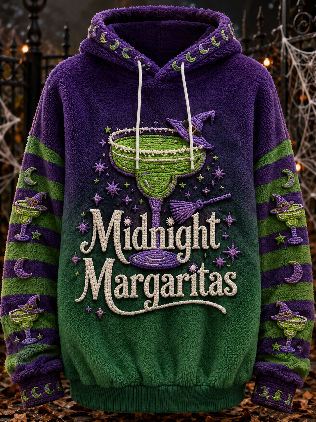 Women's Midnight Margaritas Practical Magic Inspired Flannel Hoodie