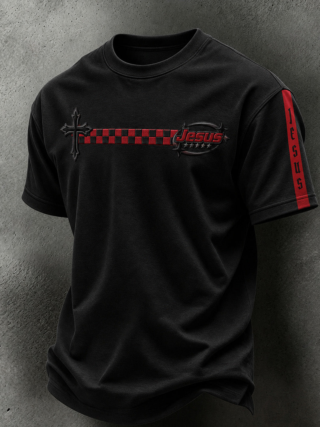 Men's faith theme casual short-sleeve T-shirt