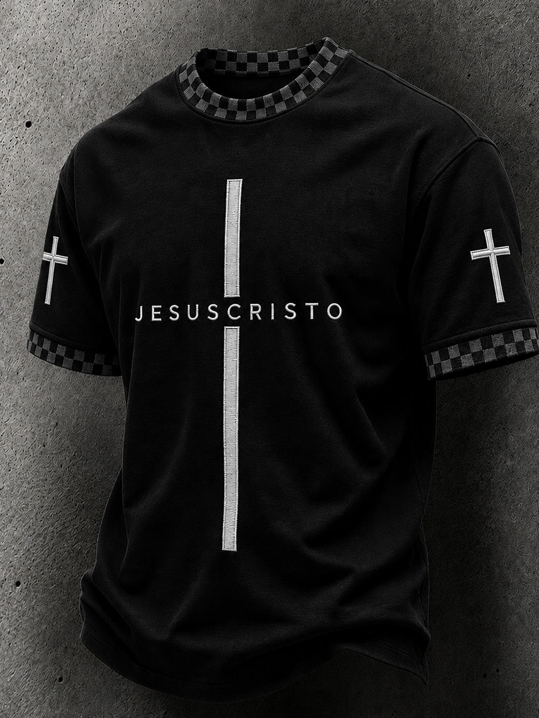 Men's faith theme casual short-sleeve T-shirt