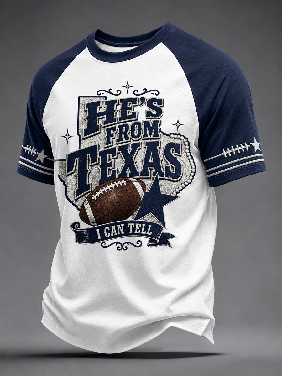 Men's Football Gameday Gift For Football Fans Casual Tee