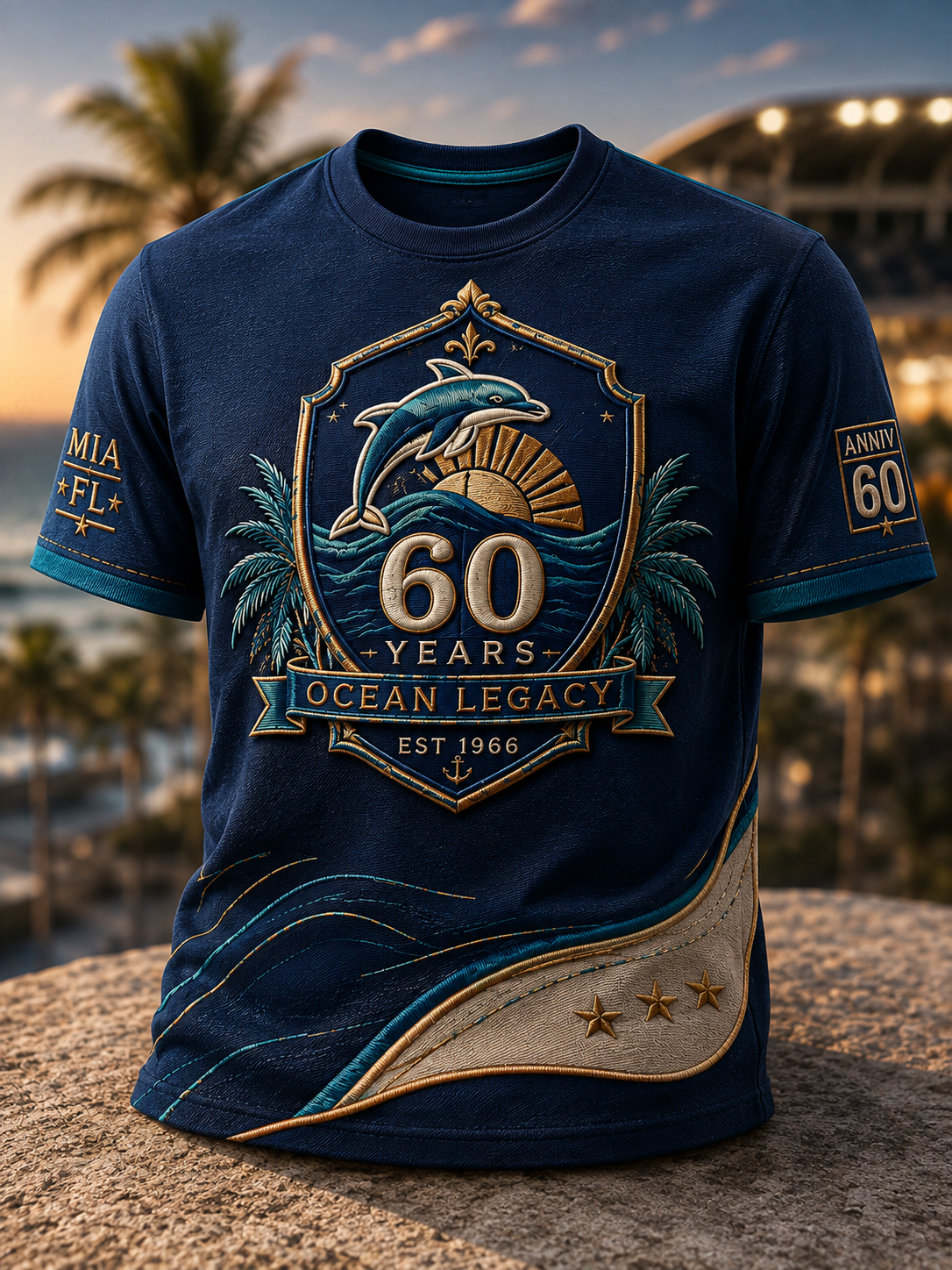 Men's Miami Dolphins Short Sleeves T-Shirt