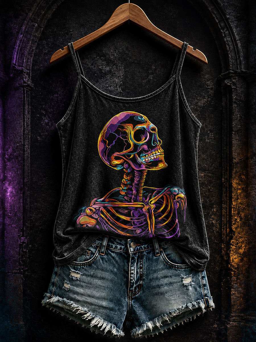 Women's Halloween Gothic Skull Vests