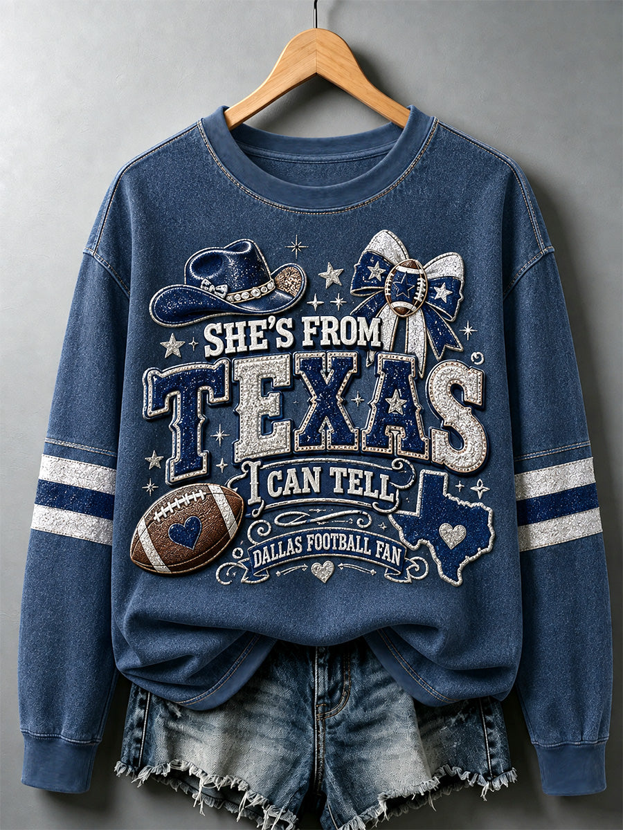Women's Football Gameday Gift For Football Fans Casual Sweatshirt