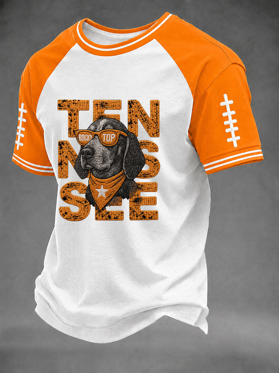 Men's Game Day Football Print Casual T-Shirt