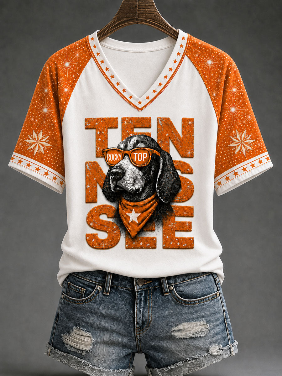 Women's Game Day Football Printed Casual T-Shirt