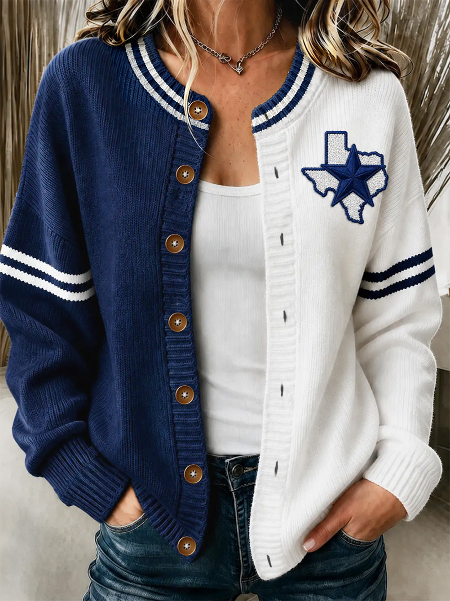 Women's Football Gameday Gift For Football Fans Casual Cardigan