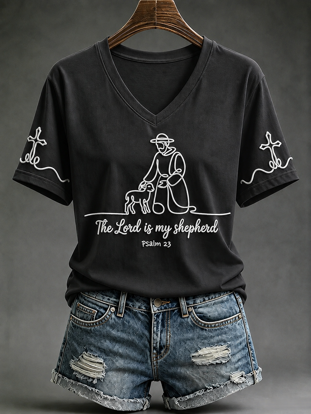Women's The Lord Is My Shepherd Short-sleeved T-shirt