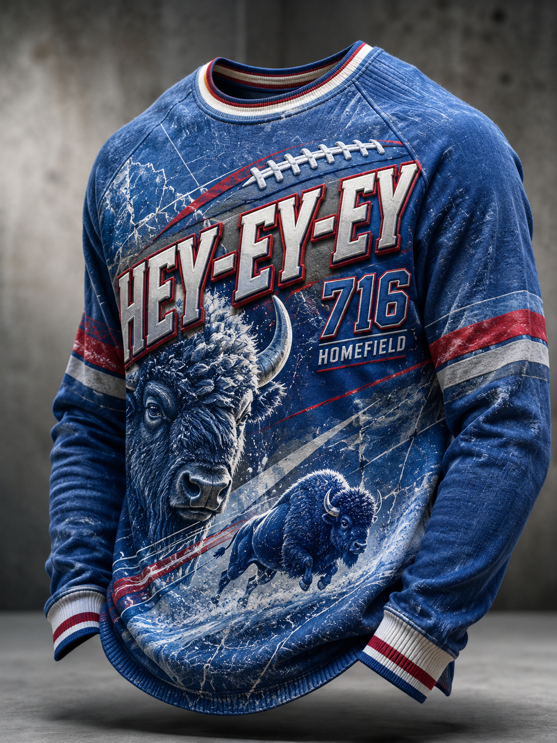 Men's Buffalo Bills Waffle Long Sleeve T-Shirt