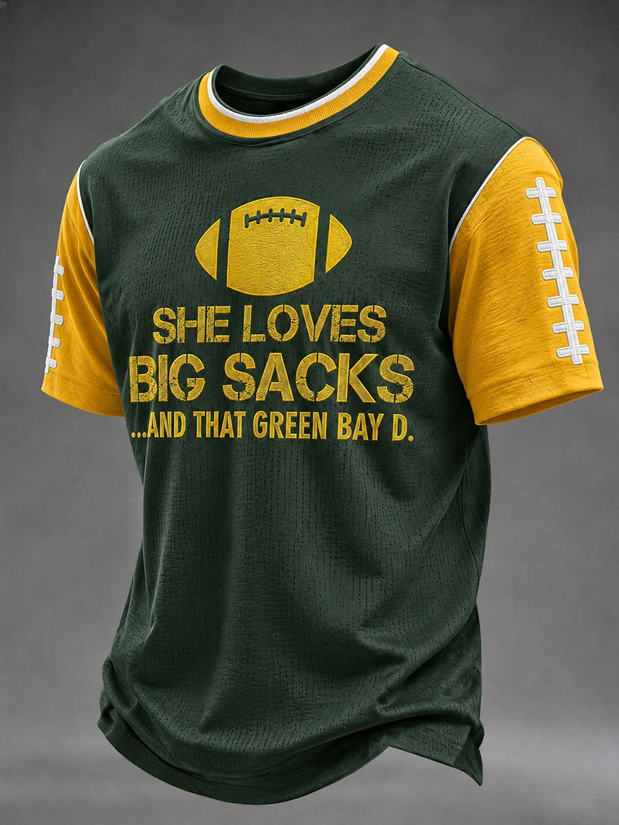 Men's Football Printed T-shirt