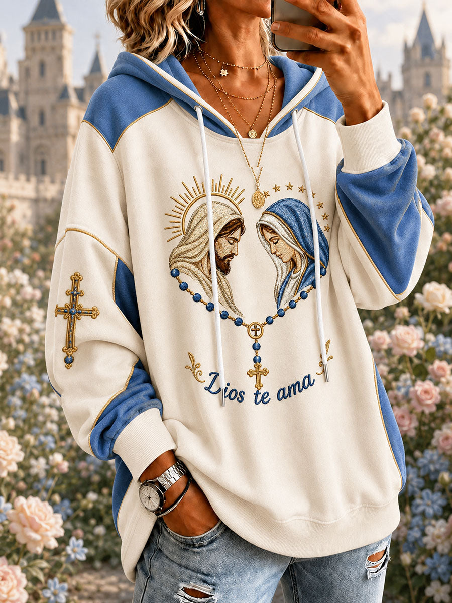 Women's Jesus and Virgin Mary Christian Hoodies