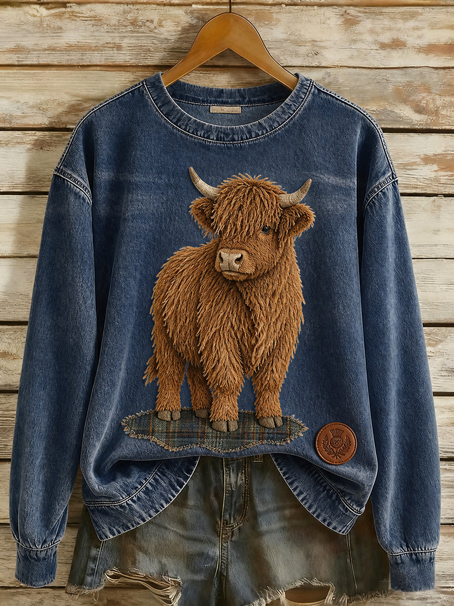 Retro Animal Print Casual And Comfortable Sweatshirt
