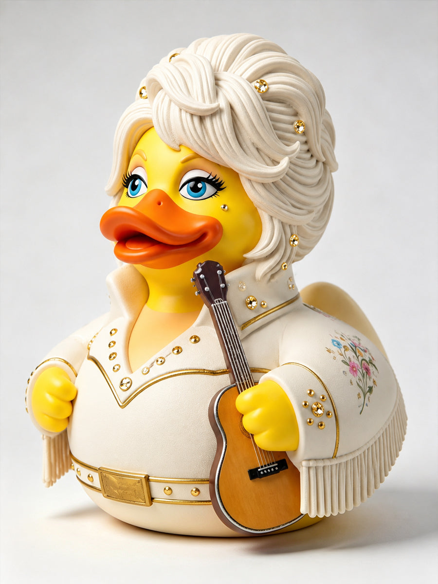Funny Country Music Lover Queen of Country Duck Ornament (Pre-order )