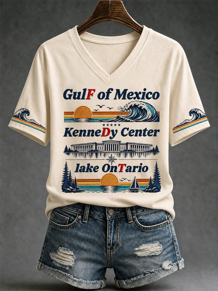 Women's Lake Ontario Always And Forever V-Neck Tee