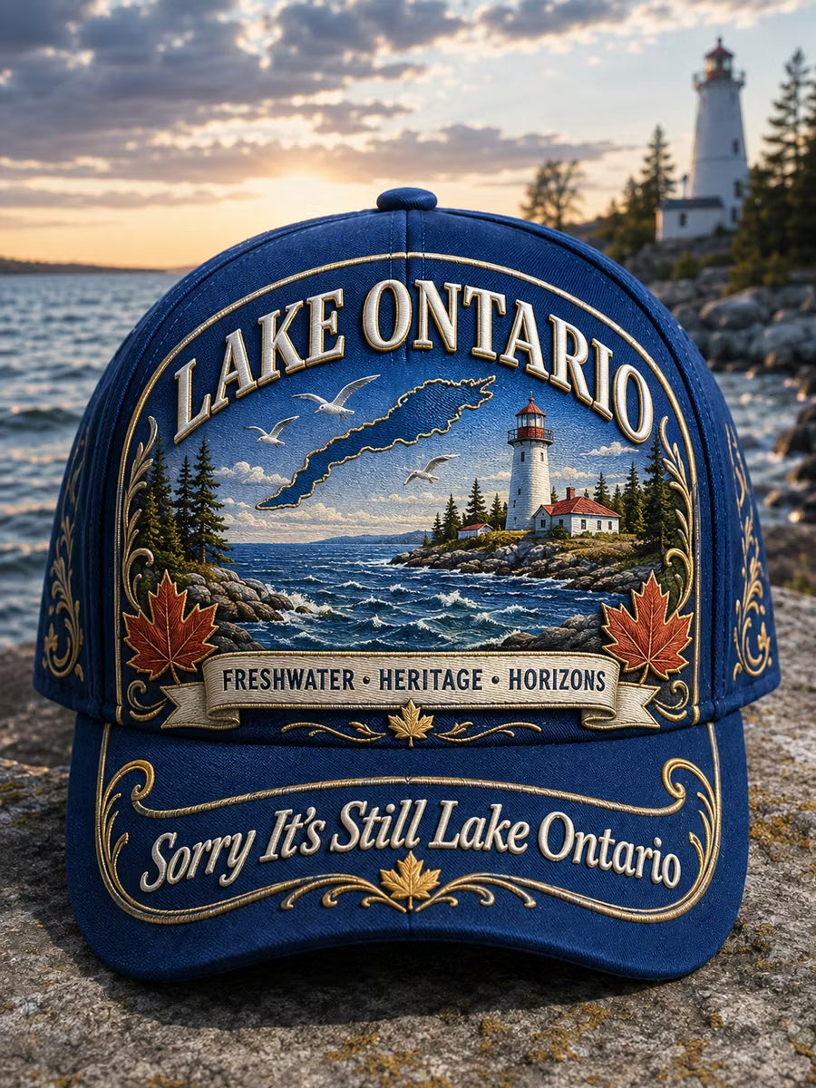 Unisex Lake Ontario Always And Forever Print Cap