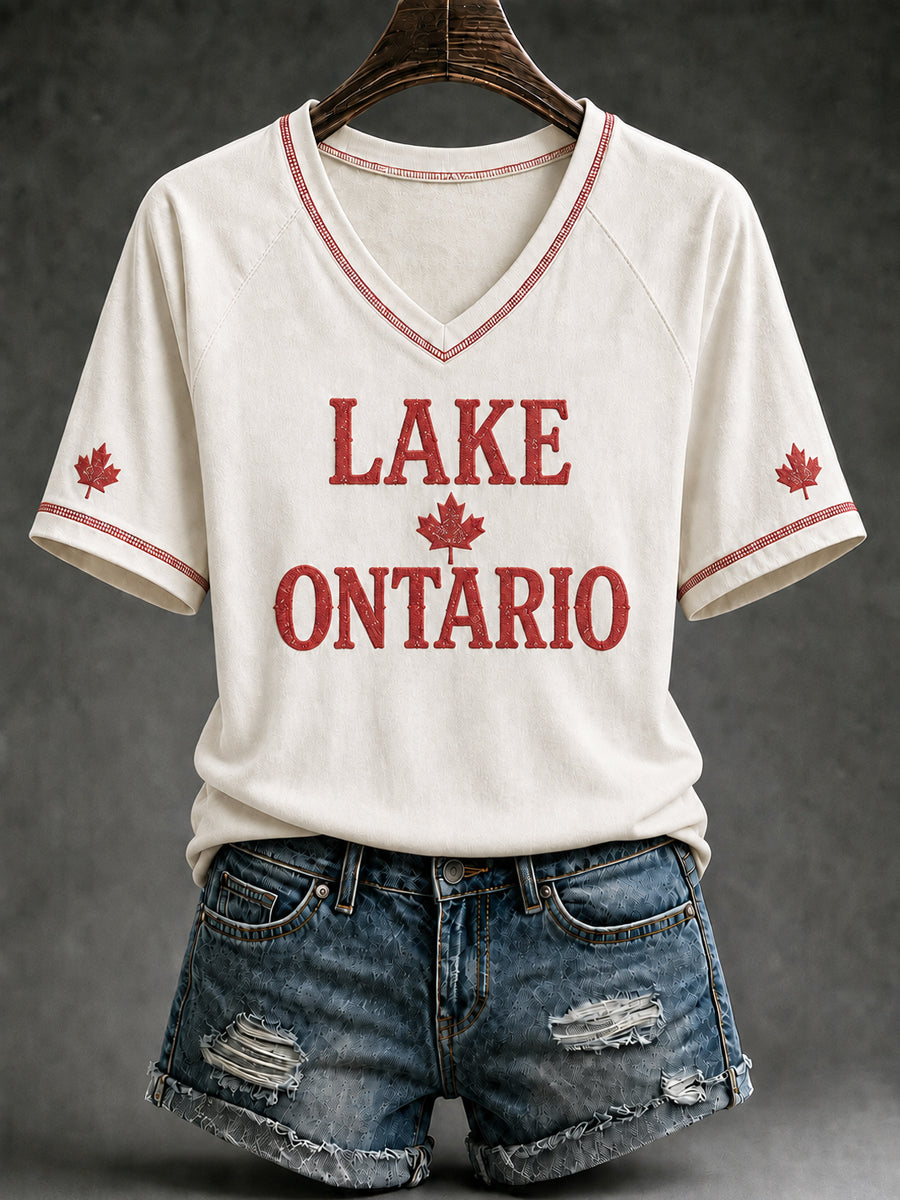 Women's Lake Ontario Always And Forever Short Sleeve T-shirt