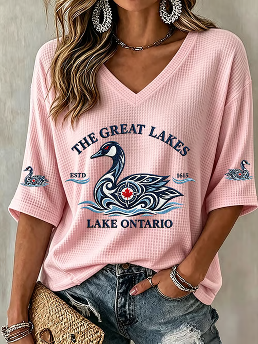 Women's Lake Ontario Waffle T-shirt
