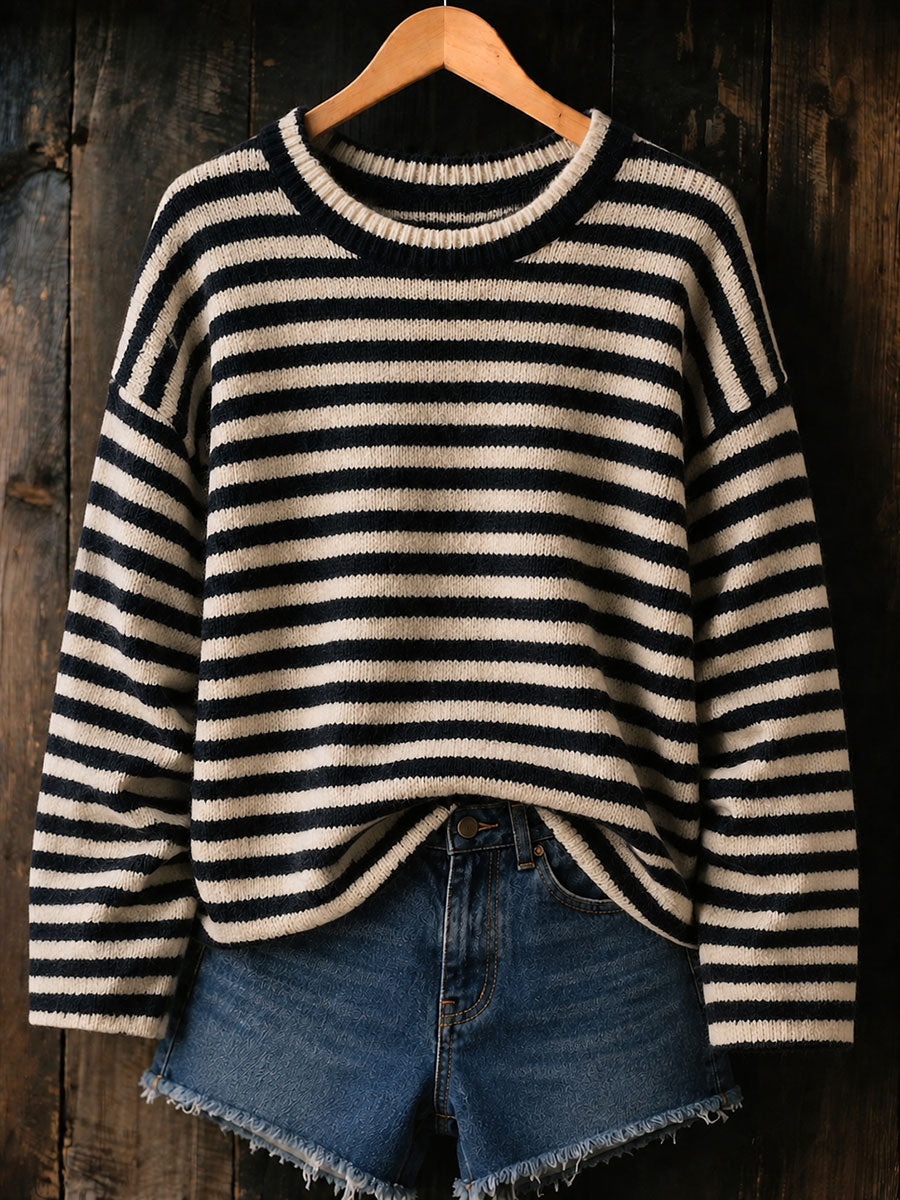 Women's striped autumn/winter tops