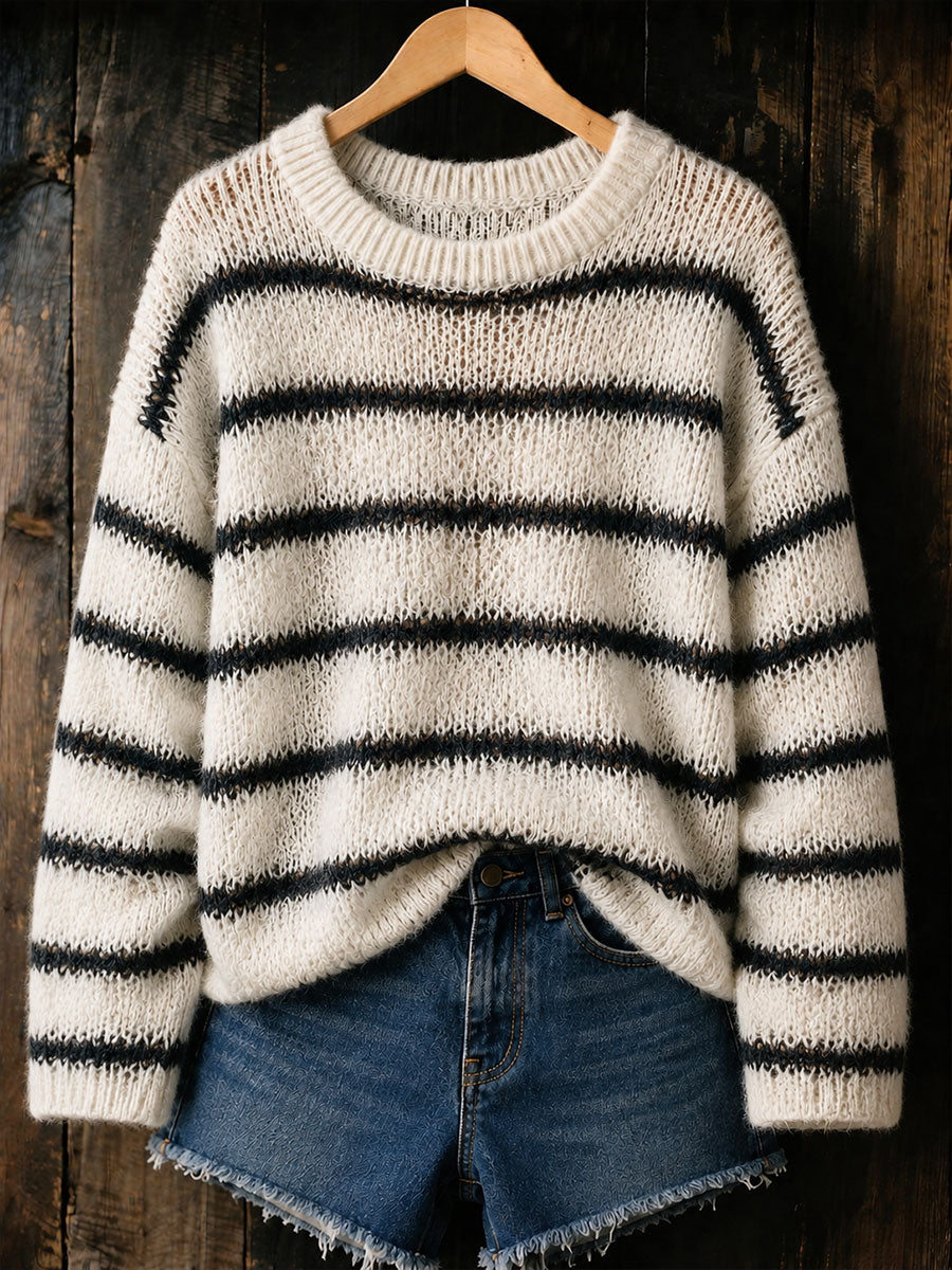 Women's striped autumn/winter tops